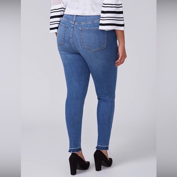 LB Jean Skinny Power Pocket Super Stretch Deconstructed & Released Hem - Picture 4 of 7